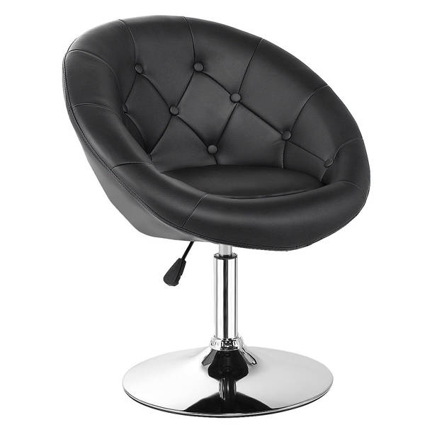 Orren Ellis Glamis Swivel Upholstered Adjustable Height Counter Stool with Metal Frame & Reviews